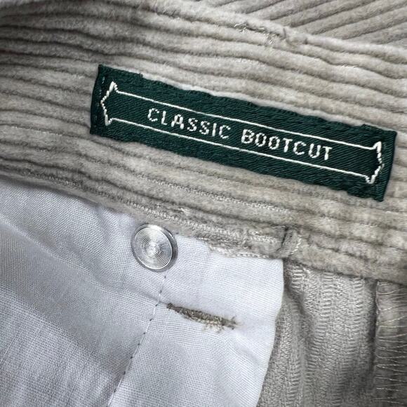 Lauren Jeans Co. High Rise Wide Wale Classic BootCut Corduroy Jeans Tan Size 14 - Picture 9 of 13